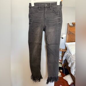 American Eagle Outfitters Women's Dark Gray Skinny Jeans